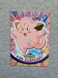 Clefairy #35 1999 Topps Pokemon TV Animation Edition Blue LABEL - Image 1