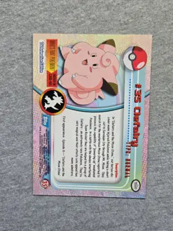 Clefairy #35 1999 Topps Pokemon TV Animation Edition Blue LABEL - Image 2