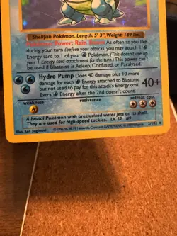 Blastoise 2/102 Shadowless Holo Rare Base Set Pokemon LP-MP - Image 3