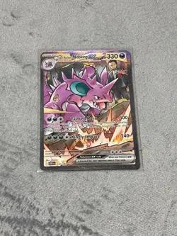 Pokemon TCG Team Rockets Nidoking EX 233/182 Destined Rivals SIR NM - Image 2