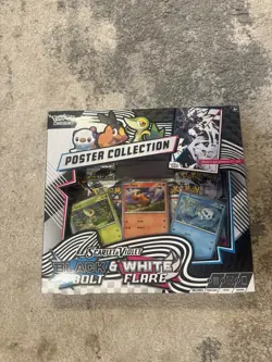 Pokemon TCG SV10.5 Black Bolt White Flare Unova Poster Collection Sealed Box - Image 1