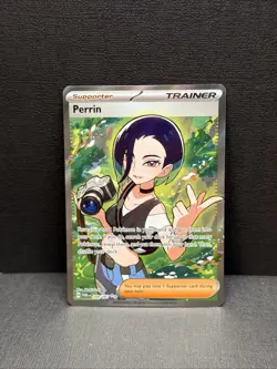 Pokemon TCG Perrin Full Art Trainer Twilight Maskaraid 209/167 - Image 1