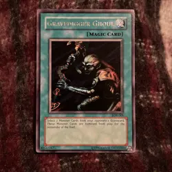 Yu-Gi-Oh! TCG Gravedigger Ghoul Legend of Blue Eyes Vintage LOB-065 Rare LP - Image 1