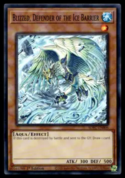 Blizzed, Defender of the Ice Barrier - SDFC-EN006 - 1st Edition - YuGiOh - Image 1