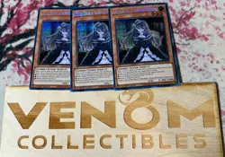 3x (M/NM) Ghost Belle & Haunted Mansion MP22-EN258 Secret Rare 1st Ed. YuGiOh - Image 1