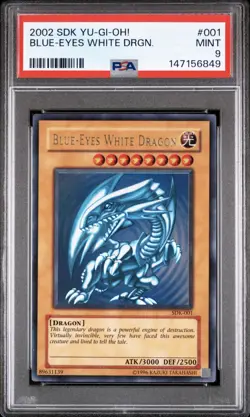 2002 SDK YU-GI-OH! 001 Blue-Eyes White Dragon Mint PSA 9 !! - Image 1
