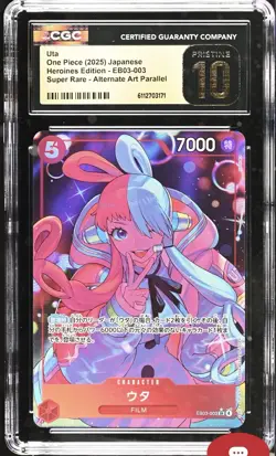 2025 ONE PIECE JAPANESE HEROINES EDITION SR EB03-003 UTA CGC 10 PRISTINE WAIFU - Image 1