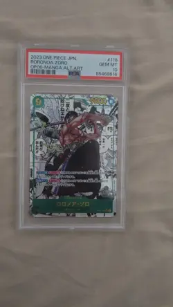MANGA ALT ART RORONOA ZORO One Piece 2023 OP06 Wings/Captain Japanese 118 PSA 10 - Image 1
