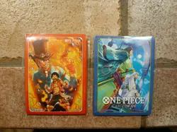 One Piece TCG Sleeves Lot ×2 Devil Fruit Fire Brothers (ONLY FOR CCGEMSTONES777) - Image 1