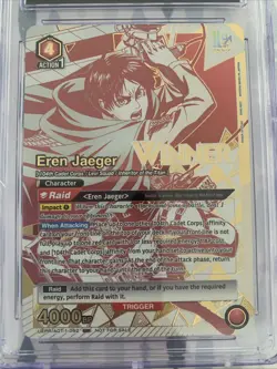Union Arena Attack On Titan Rare Battle Eren Jaeger WINNER UAPR/AOT-1-092 - Image 3