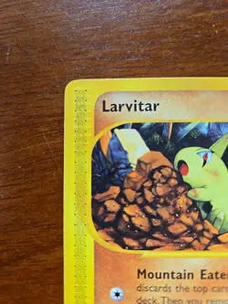 Larvitar 89/147 Pokemon TCG Card Common Aquapolis Pokemon e-Reader - LP - Image 2