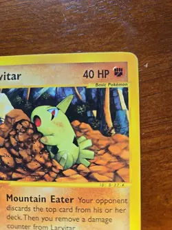 Larvitar 89/147 Pokemon TCG Card Common Aquapolis Pokemon e-Reader - LP - Image 3