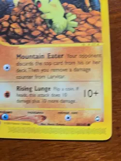 Larvitar 89/147 Pokemon TCG Card Common Aquapolis Pokemon e-Reader - LP - Image 4