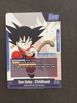 Son Goku : Childhood FB06-025 Gold Leader Dragon Ball Manga Booster Card Fusion - Image 2
