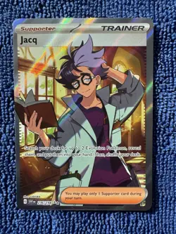 Pokemon Card Jacq Full Art Scarlet Violet Base Set 236/198 Near Mint Pack Fresh - Image 1