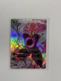 Bandai SS Rose Goku Black Unison of Extermination Promo Foil Card P-212 PR 15000 - Image 1