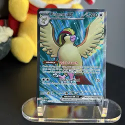 Pokemon Card - Pidgeot ex Obsidian Flames 217/197 Ultra Rare Full Art Holo TCG - Image 1