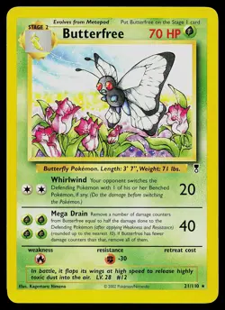 Pokemon Card - Butterfree Legendary Collection 21/110 Rare - Image 1