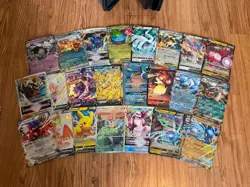 Pokemon *JUMBO* 24 Card LOT - Oversized Cards - PIKACHU/BLASTOISE - Binder Incl - Image 1