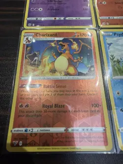 Pokemon TCG Charizard Mewtwo Vulpix Psyduck Reverse Holo Symbol Cards - Image 2