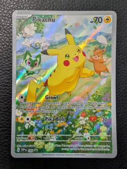 Pikachu - SVP088 Black Star Promo Card (Pokemon) Full Art Illustration - Image 1