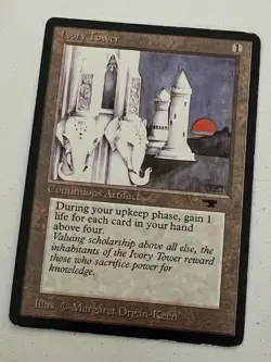 Magic the Gathering MTG Antiquities Ivory Tower MP (Beta Bob) - Image 1