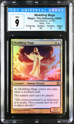 MEDDLING MAGE Alara Reborn Foil Rare CGC 9 Q++ MTG [Nostalgium] - Image 1