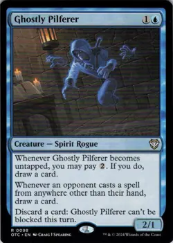 MTG Ghostly Pilferer (98) | NM | Commander: Outlaws of Thunder Junction {OTC} - Image 1
