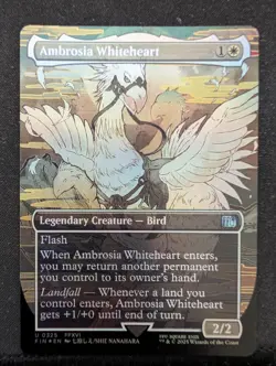 Ambrosia Whiteheart (Borderless) Final Fantasy Foil - Image 1