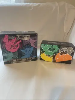Pokemon TCG Sword & Shield Evolving Skies ETB -EMPTY BOXES- No Packs - Image 1