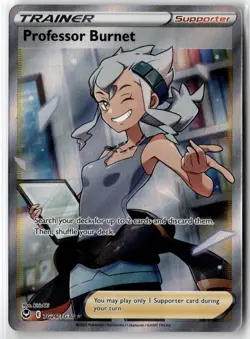 Professor Burnet ⭐ TG26/TG30 Holo Silver Tempest Trainer Gallery Pokemon NM - Image 1