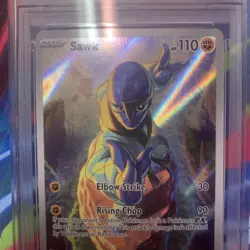 Pokemon TCG Sawk 130/086 Illustration Rare Sv: White Flare OBO - Image 3