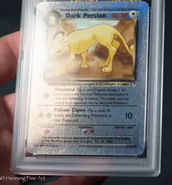 2002 POKEMON LEGENDARY COLLECTION #6 Dark Persian - REVERSE FOIL PSA 8 - Image 2