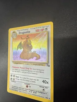 ✨ Pokemon Dragonite 4/62 Fossil Holo Rare Unlimited English ✨ - Image 3