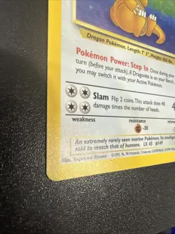 ✨ Pokemon Dragonite 4/62 Fossil Holo Rare Unlimited English ✨ - Image 4