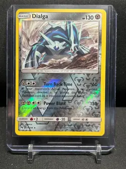Dialga 127/214 Reverse Holo Rare Pokemon 2018 Lost Thunder - LP - Image 1
