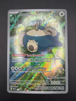 Pokemon Snorlax 051 Scarlet & Violet 151 Pokemon Center Exclusive Promo - Image 1