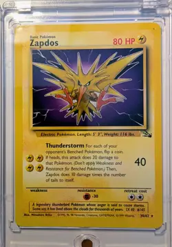 NMT Pokemon WOTC Fossil 1999 Legendary Birds Articuno/Moltres/Zapdos Set of 3 - Image 4