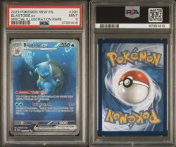2023 Pokemon 151 (MEW EN) Blastoise ex #200/165 Special IR PSA 9 Mint - Image 3