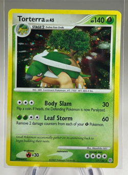 Pokemon TCG Torterra Diamond & Pearl 17/130 Holo Holo Rare LP-NM - Image 1