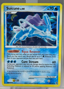 Suicune 19/132 Secret Wonders Cracked Ice Holo Rare NM - Image 1