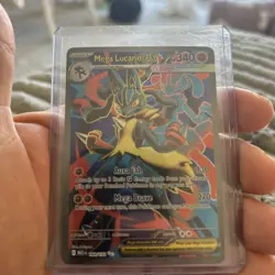 Pokemon TCG Holo Ultra Rare Full Art Mega Lucario EX 160/132 - Image 1