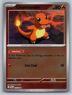 Pokemon 2025 Charmander 011/094 Phantasmal Flames Reverse Holo | NM - Image 1