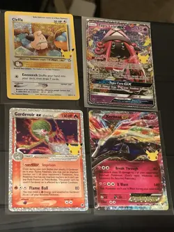 Pokemon 20th Anniversary Holo Lot Cleffa Tapu Lele GX Gardevoir EX Xerneas - Image 1