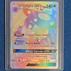 Pokemon TCG - Vileplume GX 250/236 Secret Rare Full Art Holo - Cosmic Eclipse - Image 1