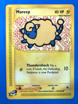 2002 VINTAGE Pokemon MAREEP 119/165 REGULAR EXPEDITION e-READER -LP+ to NM - Image 1