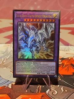 Blue-Eyes Twin Burst Dragon LCKC-EN058 Legendary Collection Kaiba Unlimited NM - Image 1