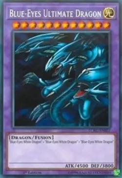 Lightly Played, English Yu Gi Oh Blue-Eyes Ultimate Dragon - LCKC-EN057 - Secret - Image 1