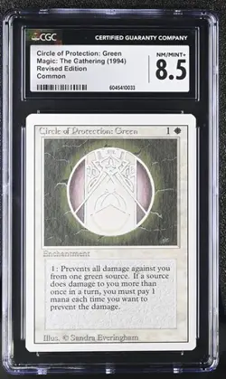 MTG Magic:The Gathering Circle of Protection 1994 Revised CGC 8.5 - Image 1