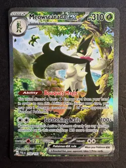 Meowscarada EX 256/193 Special Illustration Rare SIR Pokemon SV Paldea Evolved - Image 1